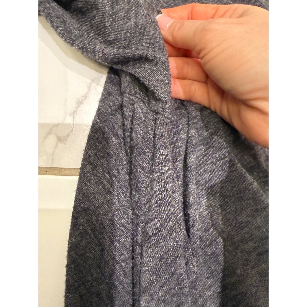 Banana Republic Womens Charcoal Gray Ruched Side Long Sleeve Sheath Dress Size M - Picture 10 of 13